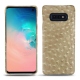 Capa em pele Samsung GaGalaxy S10E - Autruche desert