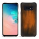 Custodia in pelle Samsung Galaxy S10E - Marron Patine