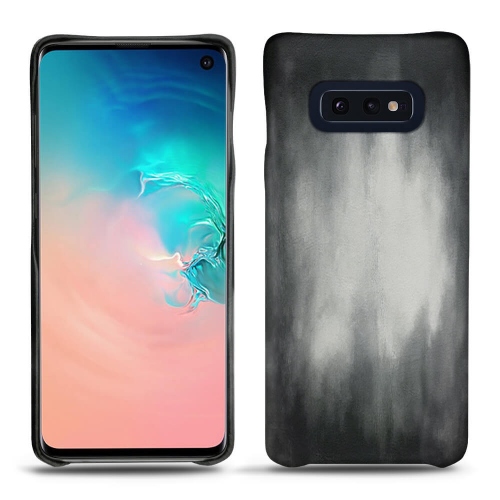 Custodia in pelle Samsung Galaxy S10EGris Patine