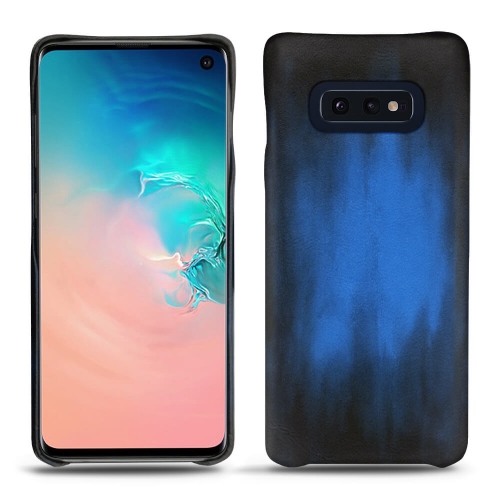 Samsung Galaxy S10E leather cases and coversBleu Patine