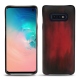 Coque cuir Samsung Galaxy S10E - Rouge Patine