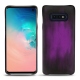 Coque cuir Samsung Galaxy S10E - Violet Patine