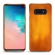 Lederschutzhülle Samsung Galaxy S10E - Orange Patine