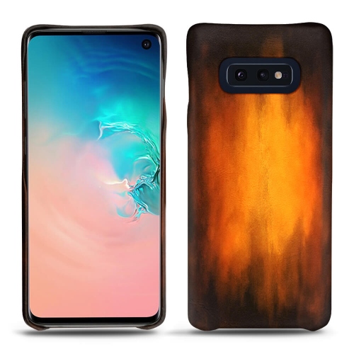 가죽 커버 Samsung Galaxy S10EFauve Patine