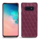 Lederschutzhülle Samsung Galaxy S10E - Prune vintage - Couture