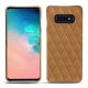 Samsung Galaxy S10E leather cover - Castan esparciate - Couture
