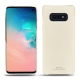 Coque cuir Samsung Galaxy S10E - Blanc PU