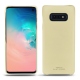 Custodia in pelle Samsung Galaxy S10E - Beige PU