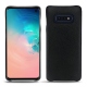Samsung Galaxy S10E leather cover - Noir élégant