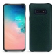 Samsung Galaxy S10E leather cover - Vert séduisant