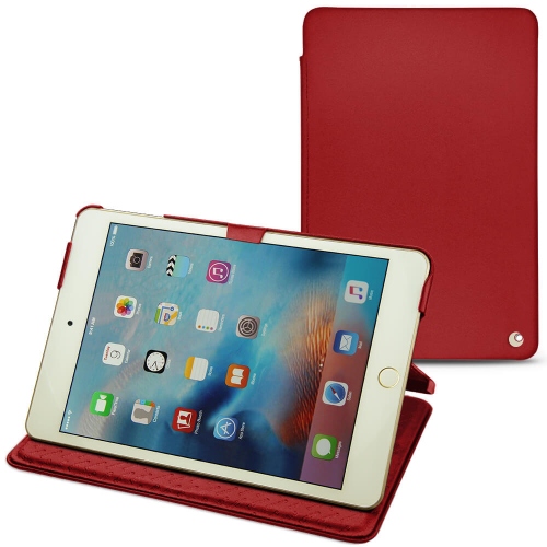 Lederschutzhülle Apple iPad mini 4Rouge ( Nappa - Pantone #d50032 ) 