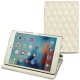 Housse cuir Apple iPad mini 4 - Blanc - Couture ( Bologna - White ) 