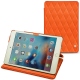 Apple iPad mini 4 leather case - Orange fluo - Couture