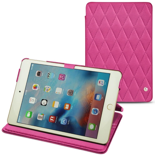 Housse cuir Apple iPad mini 4Rose BB - Couture ( Pantone #DB599F )