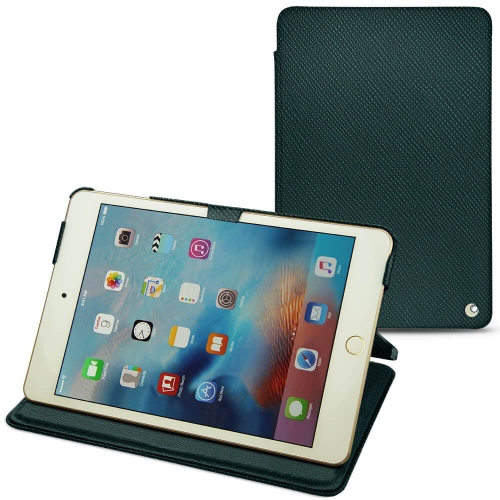 硬质真皮保护套 Apple iPad mini 4Vert séduisant ( Pantone #1d3c34 ) 