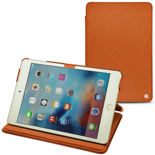 Lederschutzhülle Apple iPad mini 4Orange vibrant ( Pantone #e36b39 ) 