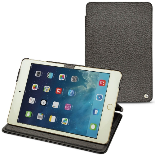 Apple iPad mini 5 leather caseAnthracite ( Pantone #41403c ) 