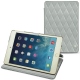 Housse cuir Apple iPad mini 5 - Gris - Couture ( Nappa - Pantone W428C ) 