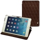 Housse cuir Apple iPad mini 5 - Châtaigne - Couture ( Pantone 476C ) 