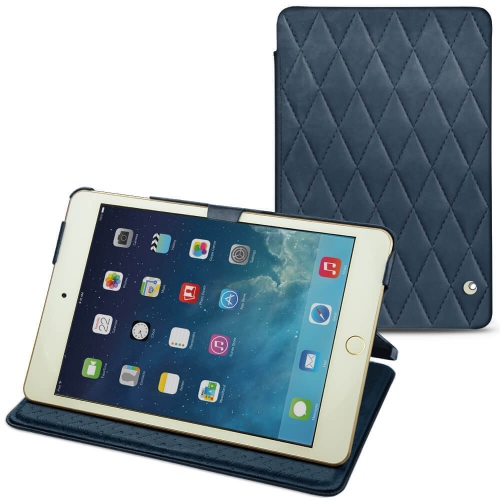 Lederschutzhülle Apple iPad mini 5Jean vintage - Couture ( Pantone #2f414f  ) 