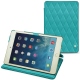 Apple iPad mini 5 leather case - Bleu fluo - Couture