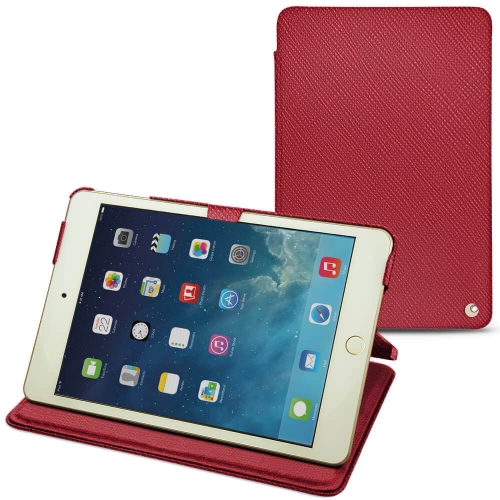 Apple iPad mini 5 leather caseRouge passion ( Pantone #a6192e ) 
