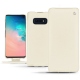 Housse cuir Samsung Galaxy S10E - Blanc ( Nappa - White ) 
