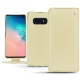 Custodia in pelle Samsung Galaxy S10E - Beige ( Nappa - Pantone 7502C ) 