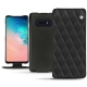Housse cuir Samsung Galaxy S10E - Noir - Couture ( Nappa - Black ) 