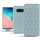 Lederschutzhülle Samsung Galaxy S10E - Bleu ciel - Couture ( Nappa - Pantone 277C ) 