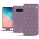Housse cuir Samsung Galaxy S10E - Lilas - Couture ( Nappa - Pantone 2645U ) 