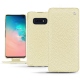 Capa em pele Samsung Galaxy S10E - Ivoire ( Sleek P C12 - White ) 