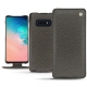 Housse cuir Samsung Galaxy S10E - Anthracite ( Pantone 424C ) 
