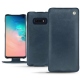 Custodia in pelle Samsung Galaxy S10E - Jean vintage ( Roughtcut - Pantone 285U  ) 