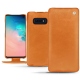 Custodia in pelle Samsung Galaxy S10E - Mandarine vintage ( Pantone 165C ) 