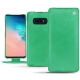 Capa em pele Samsung Galaxy S10E - Menthe vintage ( Pantone 562C ) 