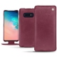 Capa em pele Samsung Galaxy S10E - Prune vintage ( Pantone 512C ) 