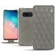 Lederschutzhülle Samsung Galaxy S10E - Acier vintage - Couture