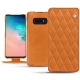 Samsung Galaxy S10E leather case - Mandarine vintage - Couture