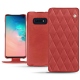 Lederschutzhülle Samsung Galaxy S10E - Cerise vintage - Couture
