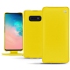 Housse cuir Samsung Galaxy S10E - Jaune fluo