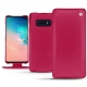 Lederschutzhülle Samsung Galaxy S10E - Rose fluo