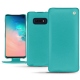 Custodia in pelle Samsung Galaxy S10E - Bleu fluo