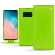 レザーケース Samsung Galaxy S10E - Vert fluo