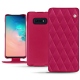 Capa em pele Samsung Galaxy S10E - Rose fluo - Couture