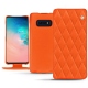 レザーケース Samsung Galaxy S10E - Orange fluo - Couture