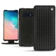 Housse cuir Samsung Galaxy S10E - Abaca nero