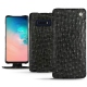 Capa em pele Samsung Galaxy S10E - Autruche nero