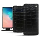 レザーケース Samsung Galaxy S10E - Crocodile nero