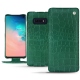 Custodia in pelle Samsung Galaxy S10E - Crocodile pino